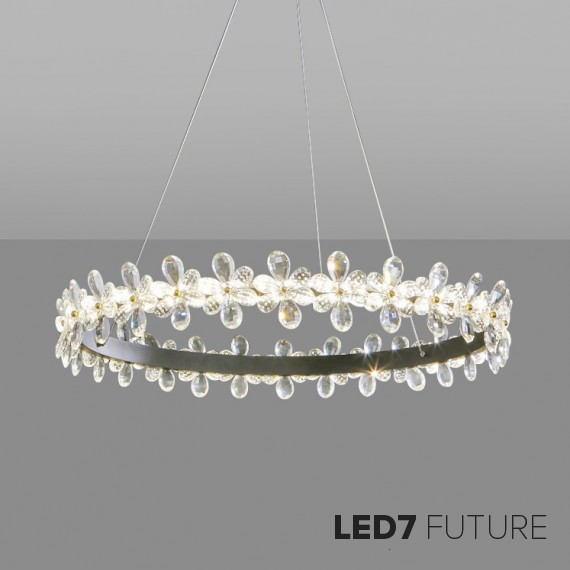 Loft Industry Modern - Flowers Dots Chandelier